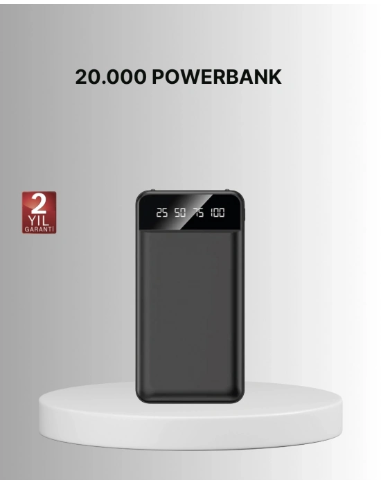 ® Taşınabilir 20.000 mAh Hızlı Şarj Powerbank 4 Çıkışlı