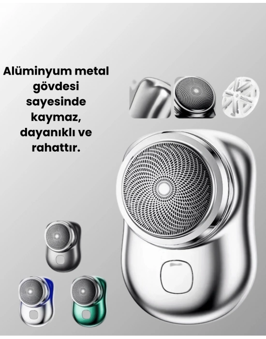 ® Taşınabilir, cep boyunda, şarjlı elektrikli tıraş makinesi