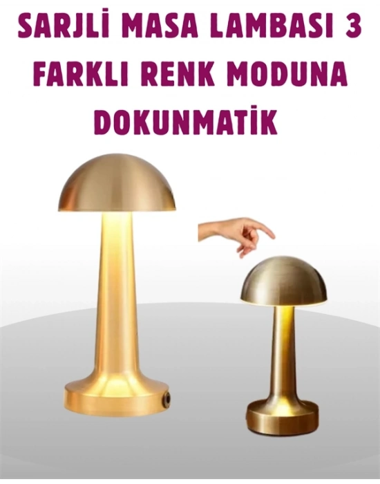 ® Taşınabilir Dokunmatik LED Lamba – Sıcak & Soğuk Işık Ayarı