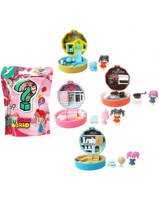 ®  Taşınabilir Dollhouse Figür Sürpriz Paket