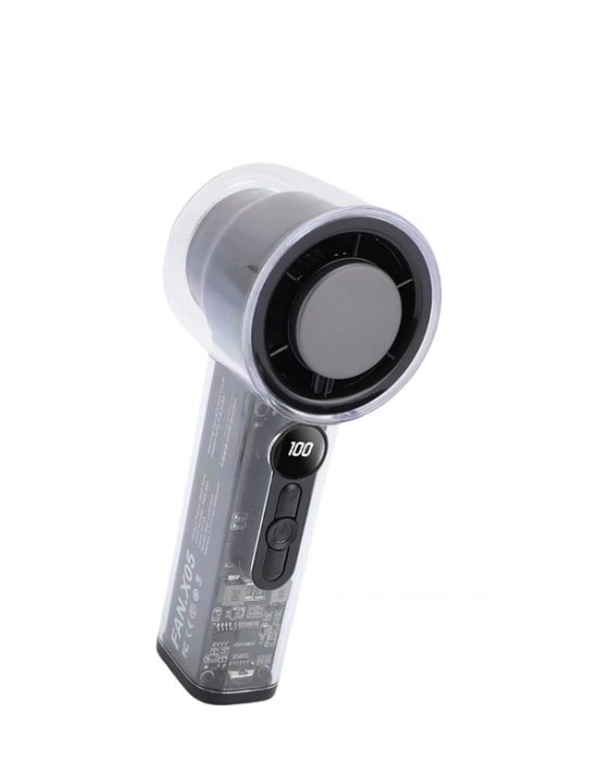 ® Taşınabilir El Fanı  100 Seviyeli Rüzgar Hızı Ayarı  Sessiz Çalışma - Dijital Ekranlı