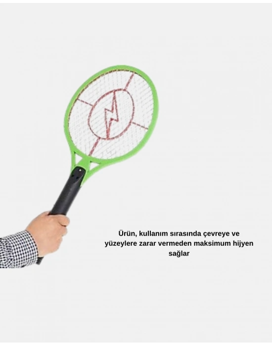 ® Taşınabilir Elektronik Sineklik – Üç Katmanlı Güvenli Izgara ve Kimyasız Koruma