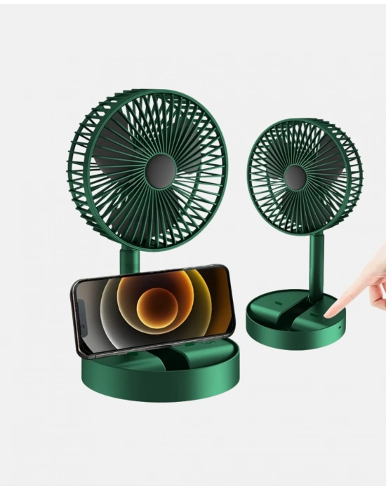® Taşınabilir Katlanabilir Mini Fan 3 Kademeli Şarj Edilebilir