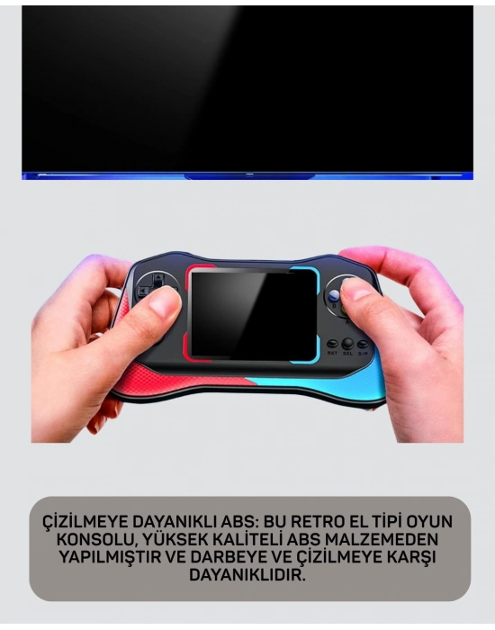 ® Taşınabilir Oyun Konsolu – 3,5 Ekranlı ve 500 Oyunlu