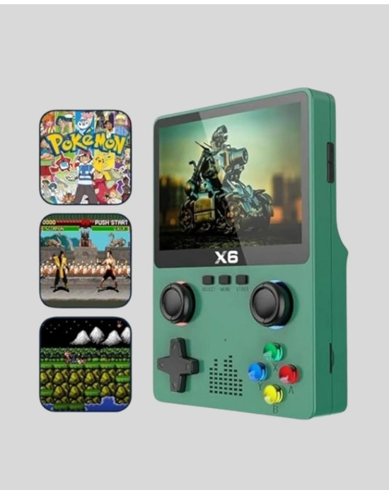 ® Taşınabilir Oyun Konsolu 3.5 İnç IPS Ekran Yaylı Çift LR Tuşlu
