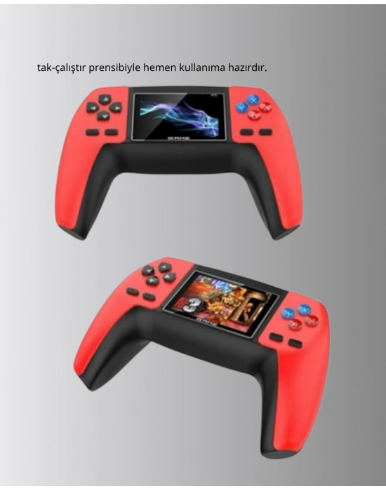 ® Taşınabilir Retro Oyun Konsolu – 520 Efsane Oyun Tek Cihazda