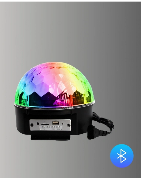 ® Taşınabilir RGB Disko Topu Bluetooth ve Uzaktan Kumanda Özellikli