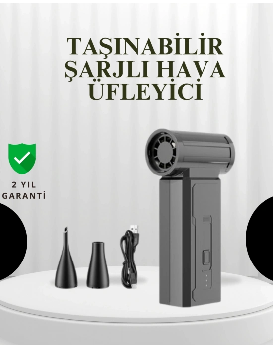 ® Taşınabilir Şarjlı Güçlü Hava Üfleme Aleti Çok Yönlü Kullanım