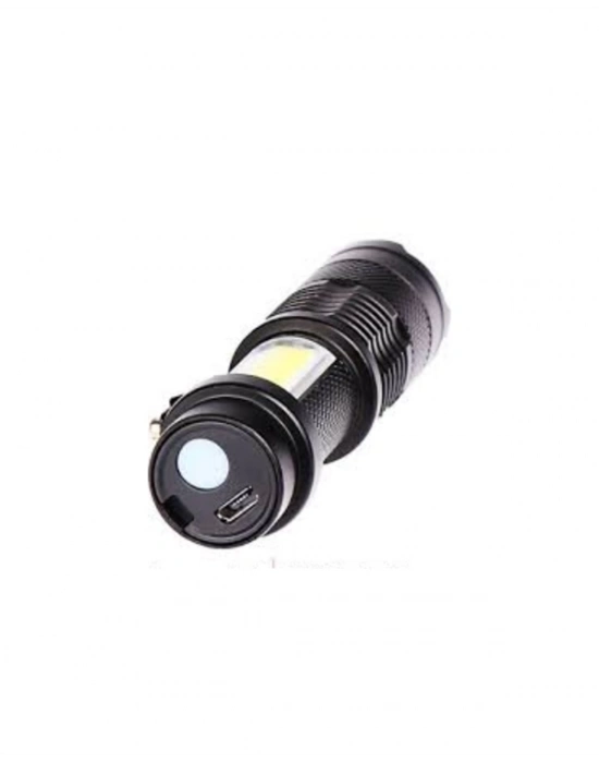 ® Taşınabilir Şarjlı LED Fener - 4 Modlu, 2000LM, Ayarlanabilir Odak