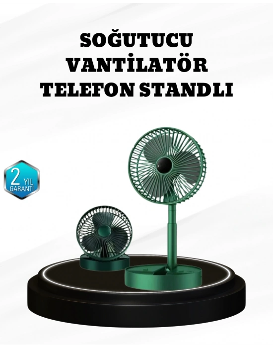 ® Taşınabilir Şarjlı Mini Fan – Katlanabilir Gövde, 3 Hız Kademesi