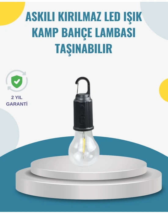 ® Taşınabilir Sıcak Işık Yayan Kamp Lambası
