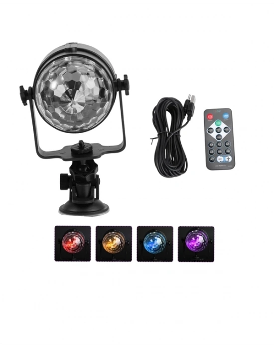 ® Taşınabilir ve Dayanıklı Plastik Kristal LED Disko Işığı