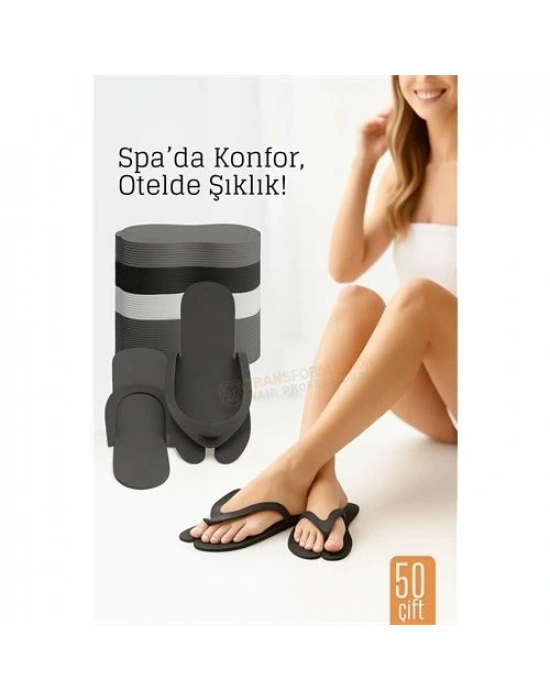 ® Tek Kullanımlık Spa Otel  Pedikür Terliği  50 Çift 2 MM Kalınlık