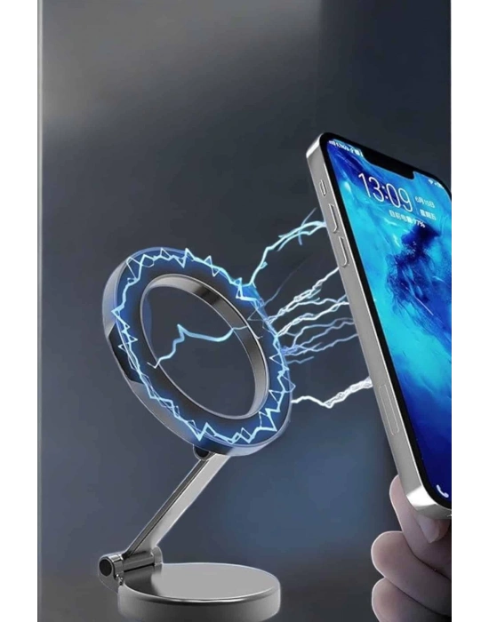 ® Telefon Tutucu Tüm Arabalara Uyumlu Araç İçi Katlanabilir Manyetik Tasarım