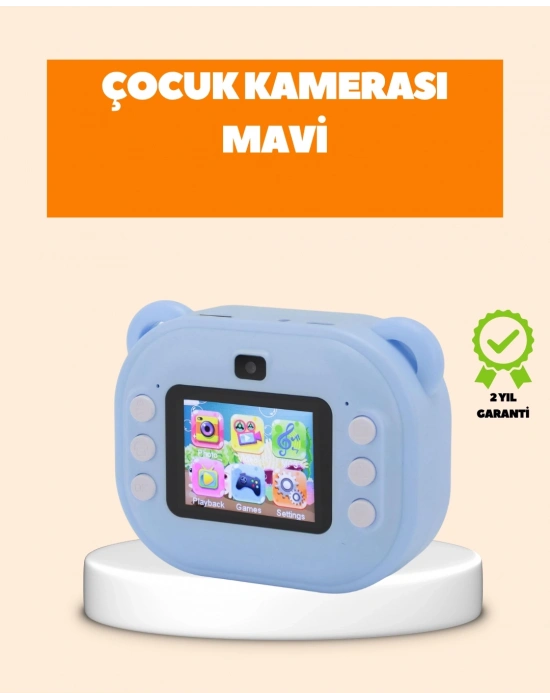 ® Termal Baskı Teknolojili Anında Fotoğraf Kamerası – 24MP Çift Lens, 32GB Hafıza