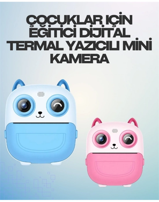 ® Termal Yazıcılı Dijital Kamera – USB Şarjlı, HD Video Destekli