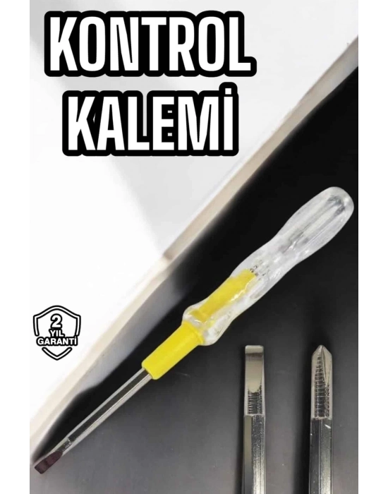 ® Test Cihazı Kontrol Kalemi Çift Başlıklı Şeffaf Elektrik Testi