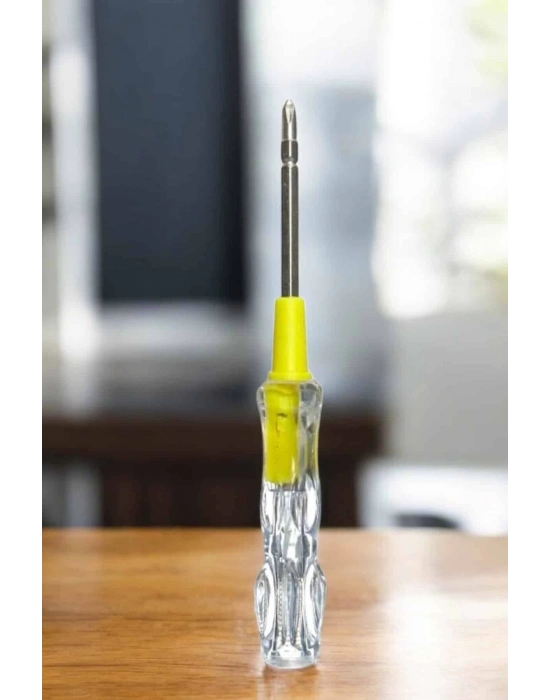 ® Test Cihazı Kontrol Kalemi Çift Başlıklı Şeffaf Elektrik Testi