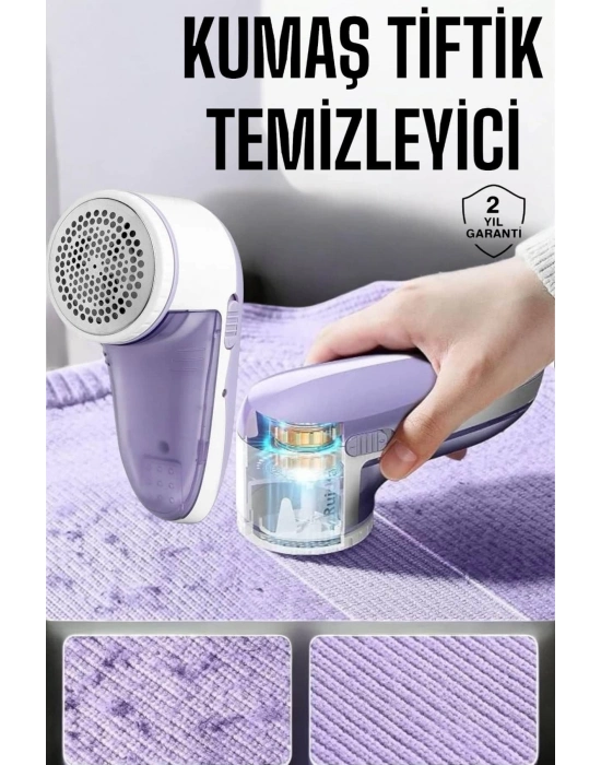 ® Tiftik Temizleme Makinesi USB Şarjlı Tüy Toplayıcı Kablosuz