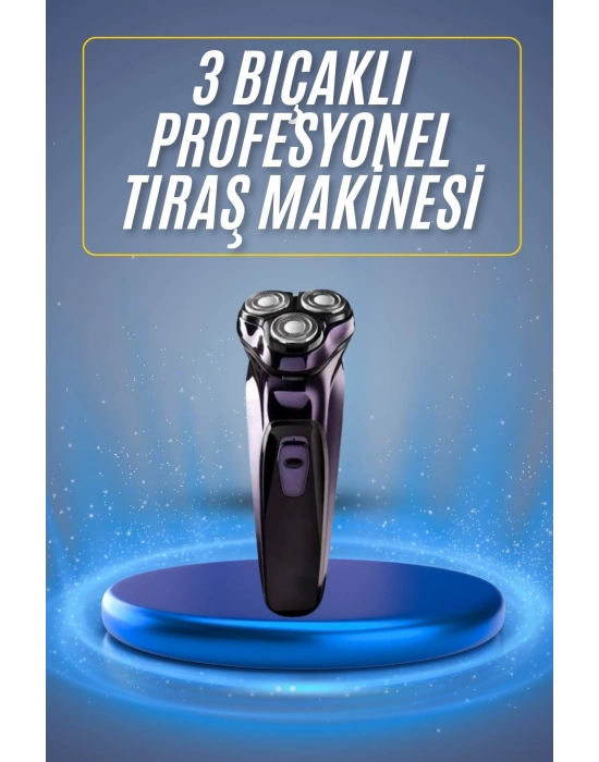 ® Tıraş Makinesi Hassas Ciltlere Özel Döner Başlıklı Pürüzsüz Görünüm