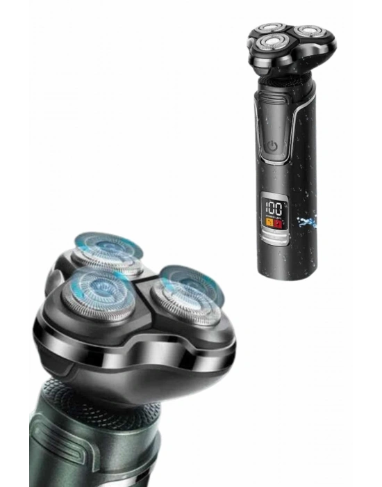 ® Tıraş Makinesi Profesyonel 3in1 Dijital Göstergeli 3 Başlıklı Erkek Bakım