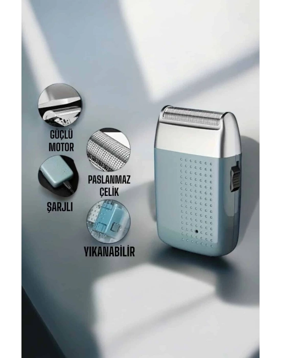 ® tıraş makinesi Sinek Kaydı Paslanmaz Çelik Taşınabilir Şarjlı
