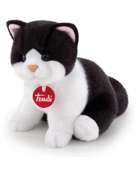 ® Peluş Siyah Beyaz Kedi 20 cm