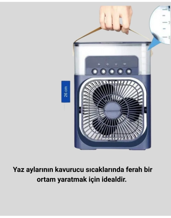 ® Turbo Fan Teknolojili Sessiz ve Güçlü Soğutma Masası Vantilatör