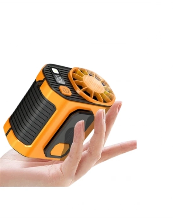 ® Turbo Mini Fan – Dijital Ekranlı, Sessiz & Şarjlı Serinlik!