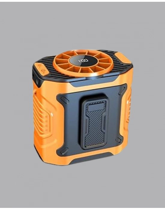 ® Turbo Mini Taşınabilir Fan – 100 Kademeli Dijital Hız Kontrolü ve Type-C Şarj