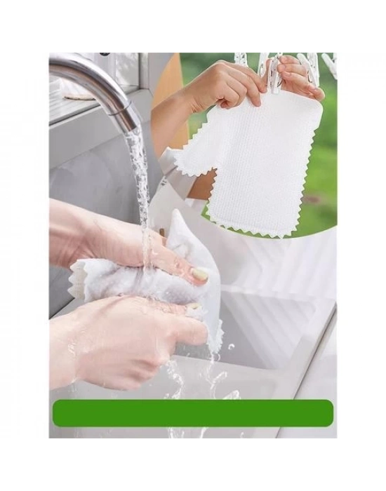 Tüysüz Temizlik Eldiveni Islak ve Kuru Temizlik Eldiveni Bambu Lifi 721474