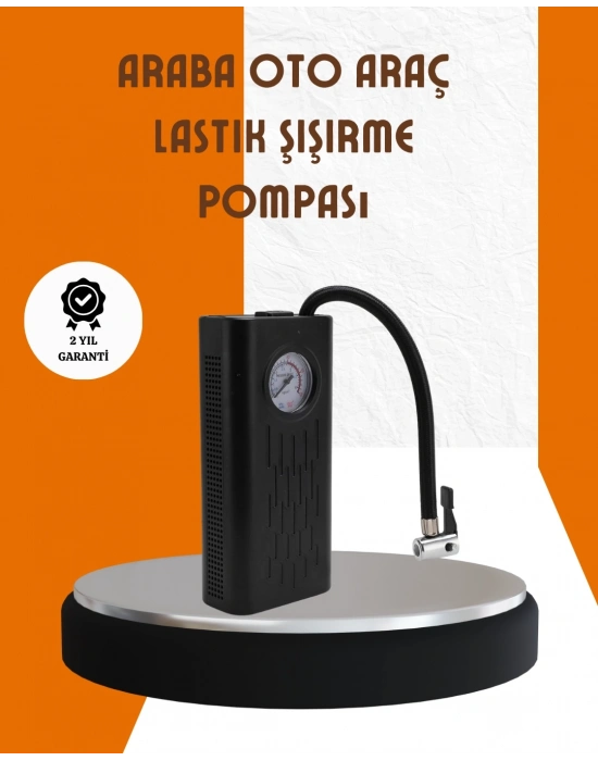 ® Type-C Şarjlı Güçlü Elektrikli Kompresör Motosiklet Oto Bisiklet İçin