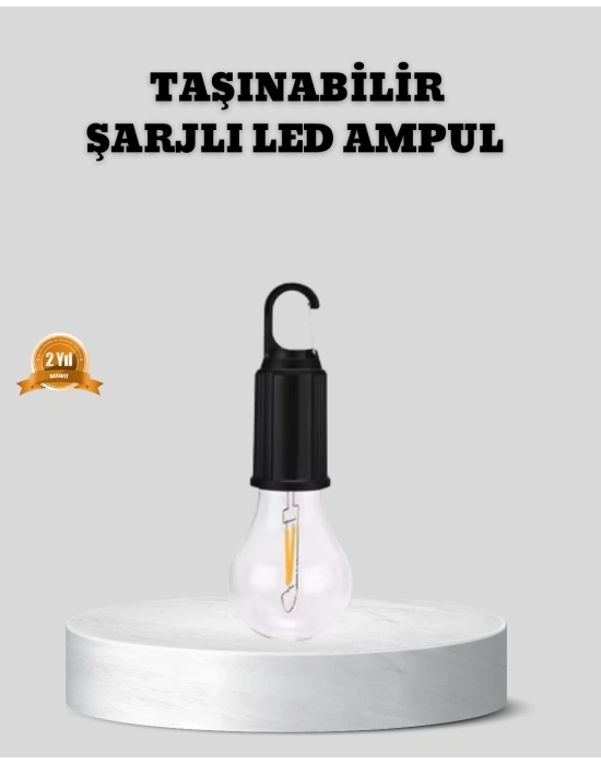 ® Type-C Şarjlı LED Kamp Lambası – Uzun Ömürlü Pil ve Yüksek Parlaklık