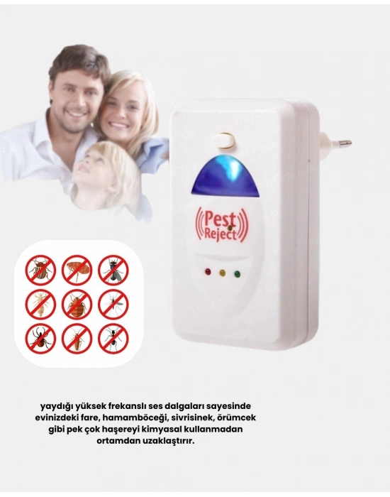 ® Ultrasonik Böcek ve Fare Kovucu – Doğa Dostu, Sessiz ve Etkili Savunma