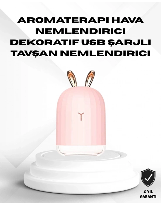 ® Ultrasonik Hava Nemlendirici 200 ml Aroma Difüzör LED Işıklı Sessiz