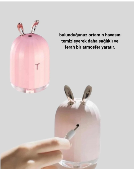 ® Ultrasonik Hava Nemlendirici – Sessiz Çalışan, Su Bazlı, Ferahlatıcı Buhar Difüzör