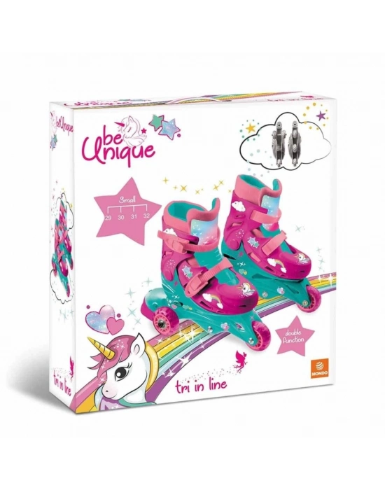 ® Unicorn Desenli Inline 3 Tekerlekli Paten