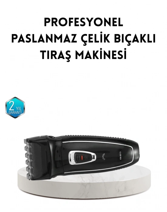 ® Unisex Şarjlı Saç ve Sakal Kesme Makinesi – Sessiz Motor, 1–12 mm Ayarlanabilir Başlık