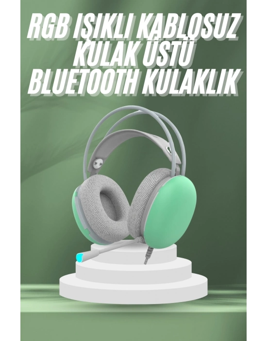 ® Unısex Yüksek Ses Kaliteli Yumuşak Kılıflı Kablosuz Kulak Üstü Bluetooth Kulaklık