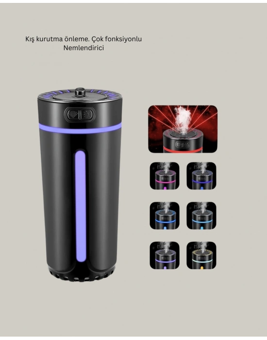 ® USB Aromaterapi Difüzör Ultrasonik Hava Nemlendirici LED Gece Lambalı