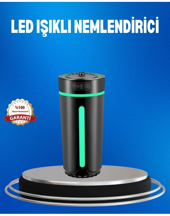 ® USB Bağlantılı LED’li Hava Nemlendirici Aromaterapi Buhar Difüzörü