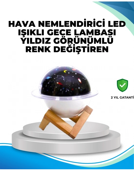 ® USB bağlantılı projektör ışıklı taşınabilir mini hava nemlendirici ve aroma difüzörü