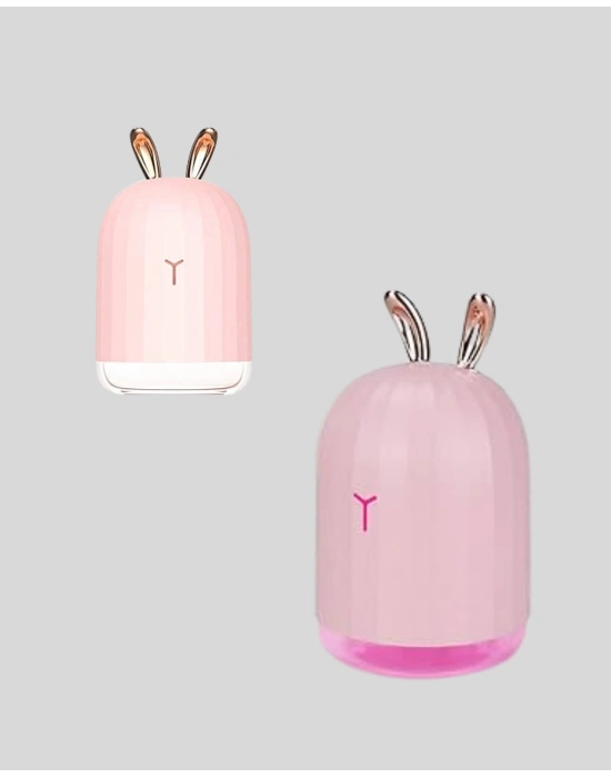 ® USB Bağlantılı Sessiz Çalışan LED Işıklı Nemlendirici Difüzör 200 ml