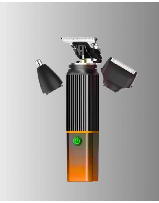® USB-C Şarjlı 3 in 1 Erkek Bakım Cihazı – Sessiz Motorlu Saç ve Sakal Kesme Makinesi