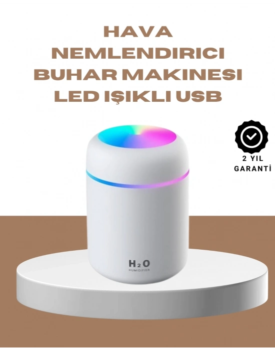 ® USB Girişli Taşınabilir Mini Nemlendirici 300ml Su Hazneli