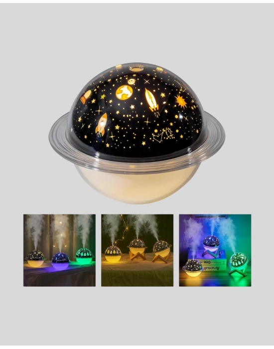 ® USB Mini Hava Nemlendirici ve Projeksiyon Lamba – Taşınabilir, Sessiz, Dekoratif Aromaterapi Cihazı