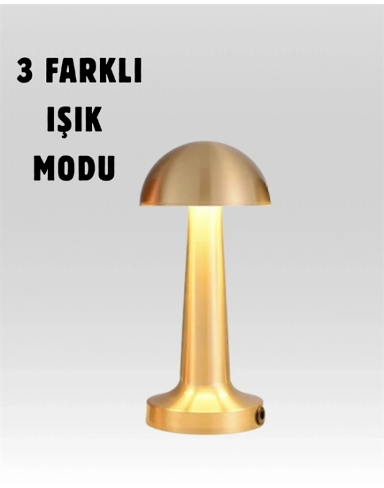 ® USB Şarjlı Dokunmatik LED Masa Lambası – 3 Renk Modu & Dimmer