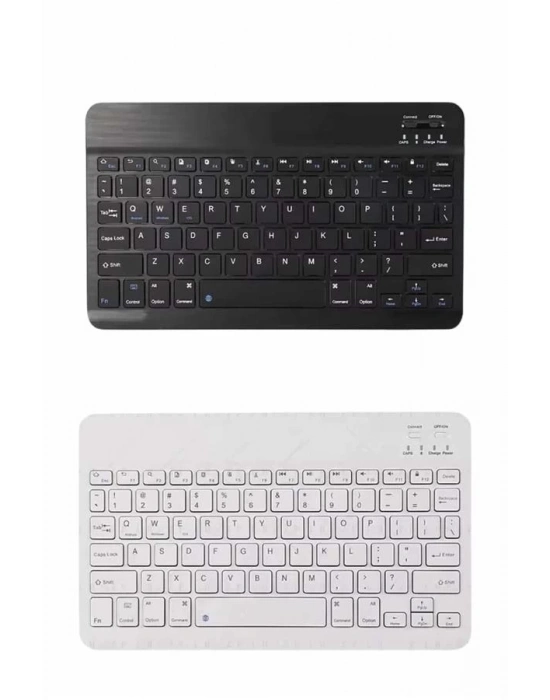 ® Uyumlu Kablosuz Bluetooth Şarj Edilebilir Mini Q Klavye