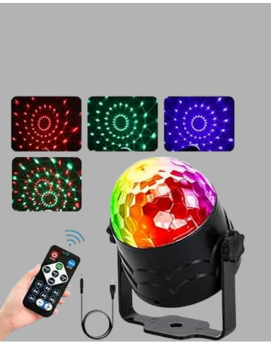 ® Uzaktan Kumandalı RGB Disko Projektör Işığı