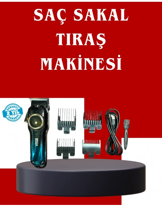 ® Uzun Çalışma Süreli LCD Göstergeli Saç Kesme Makinesi